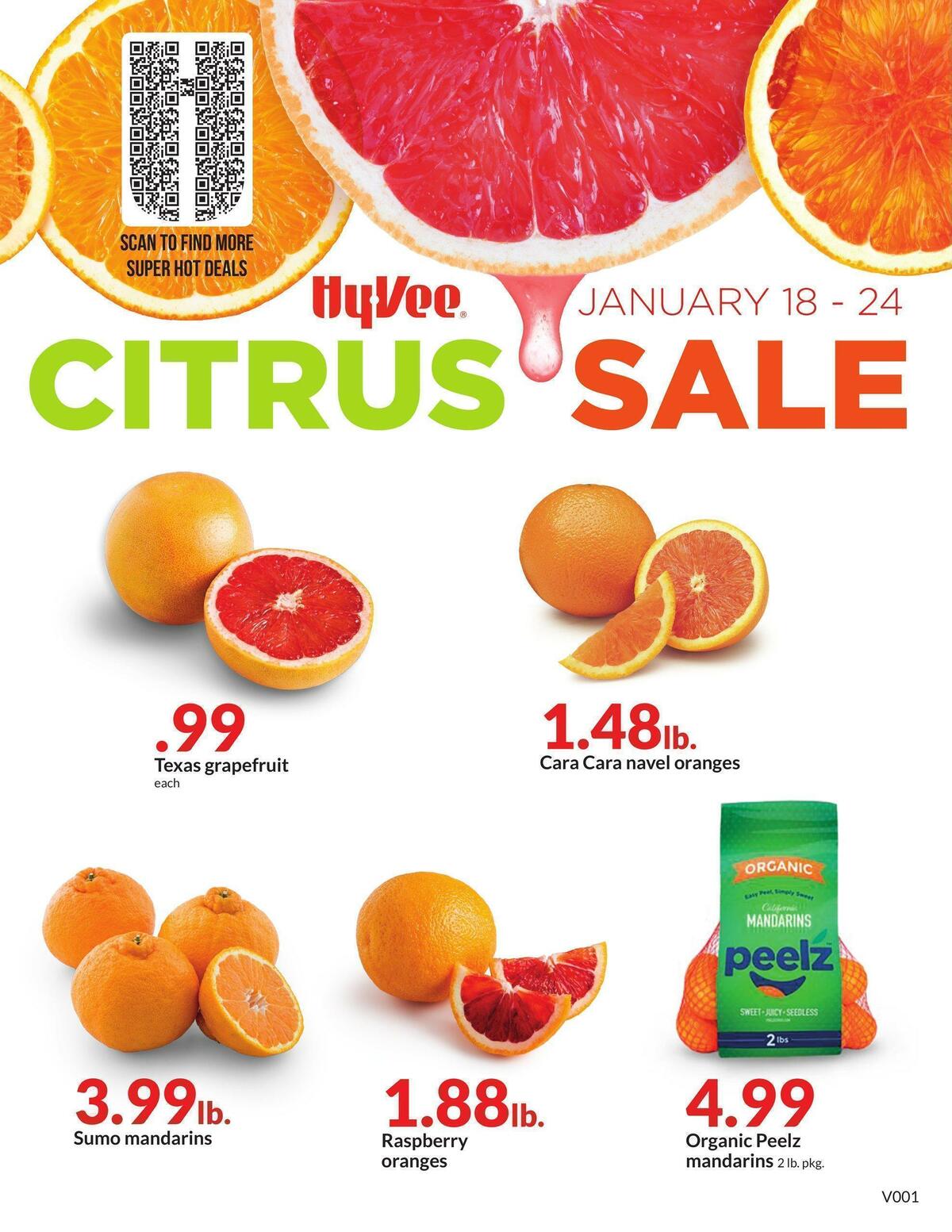 Hy-Vee Citrus Sale Weekly Ad from January 18