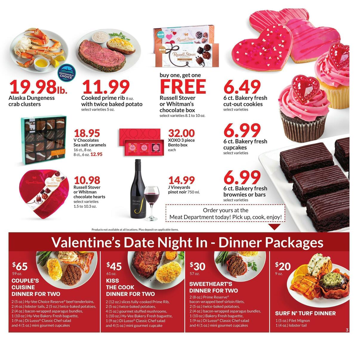 Hy-Vee Valentine's Day Weekly Ad from February 1