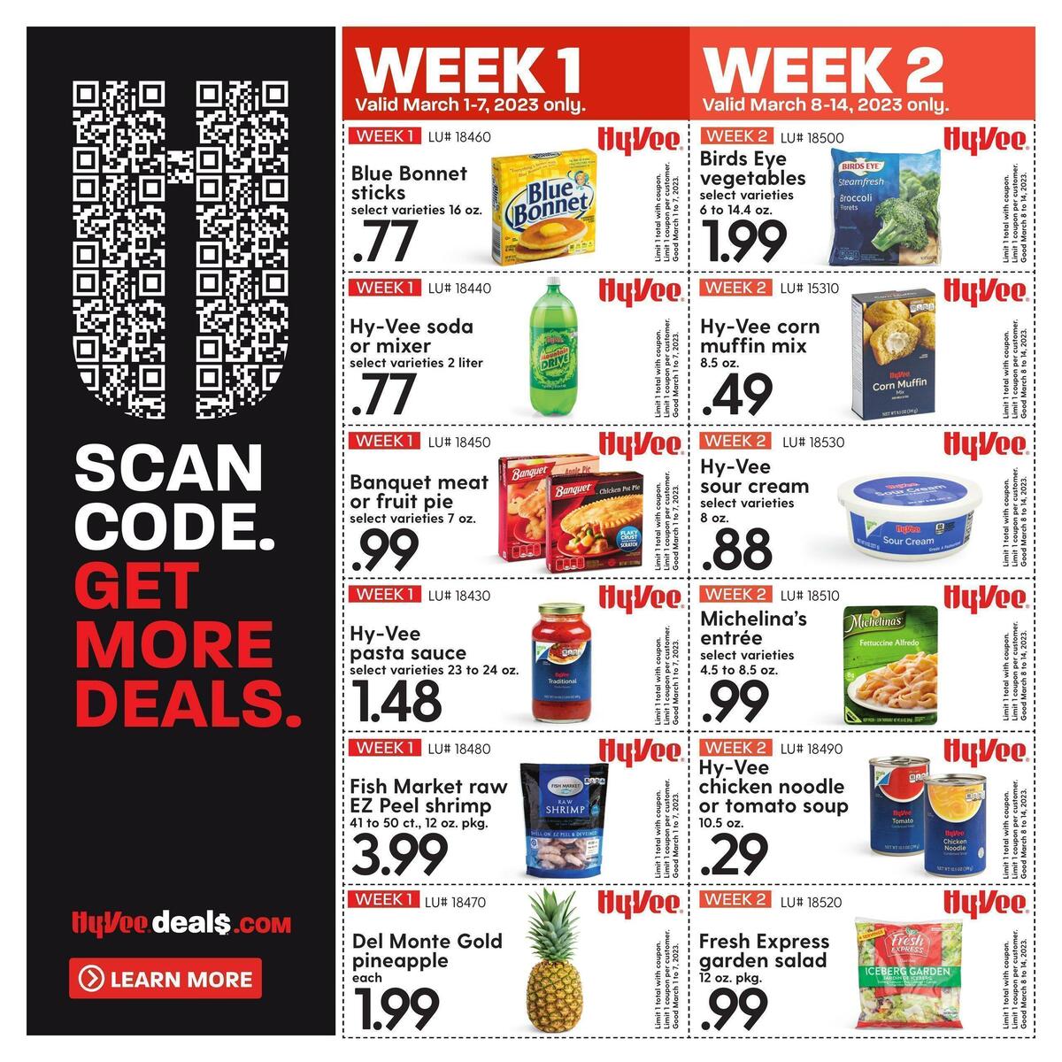 Hy-Vee March Monthly Coupon Weekly Ad from March 1