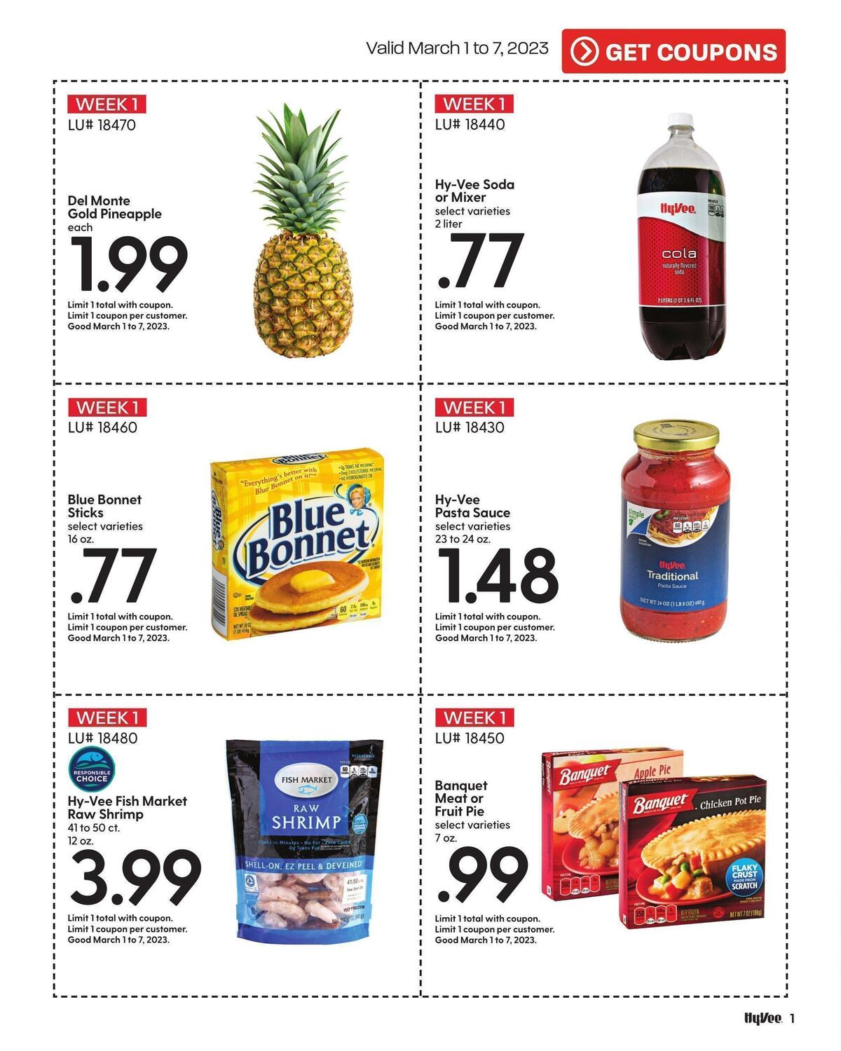 Hy-Vee Feed The Need Weekly Ad from March 1