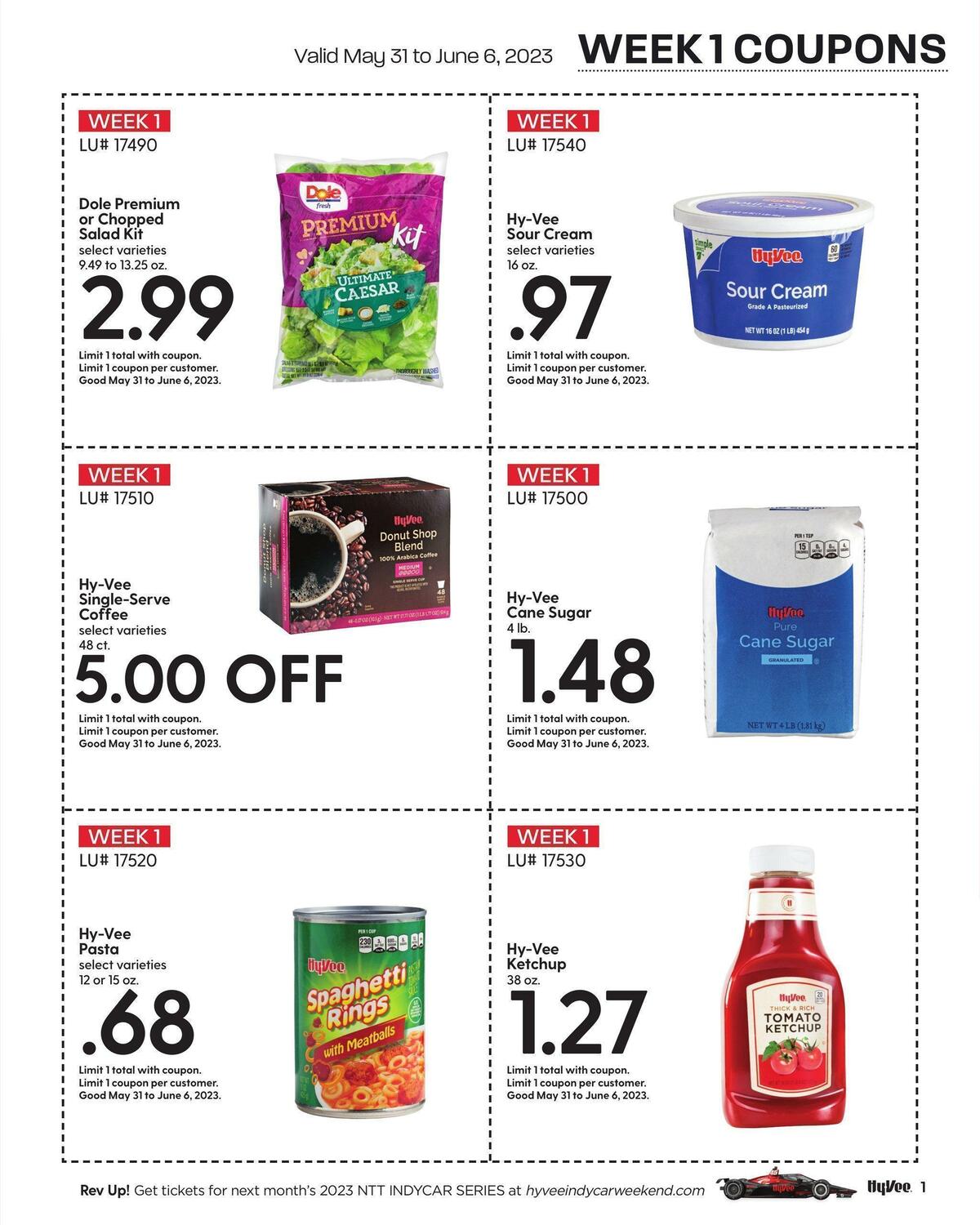 Hy-Vee Monthly June Deals Weekly Ad from June 1
