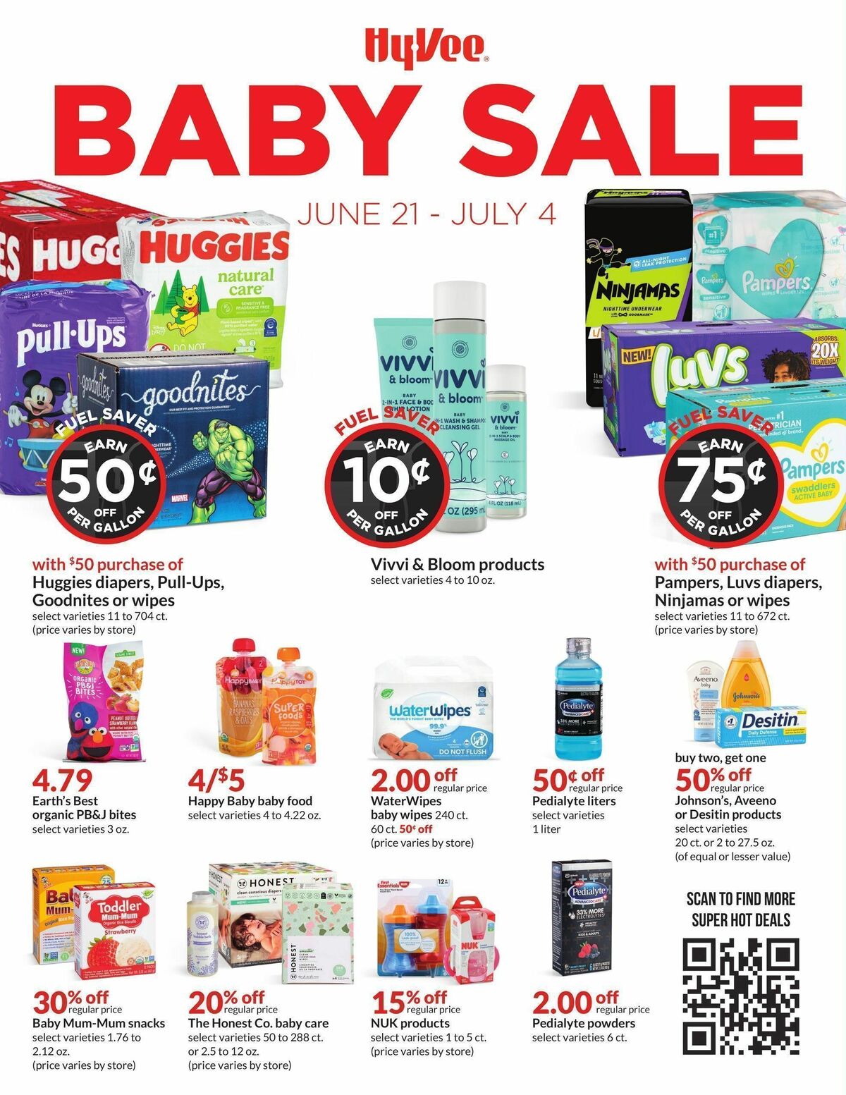Hy-Vee Baby Sale Weekly Ad from June 21