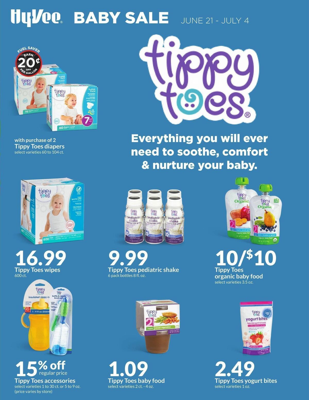 Hy-Vee Baby Sale Weekly Ad from June 21