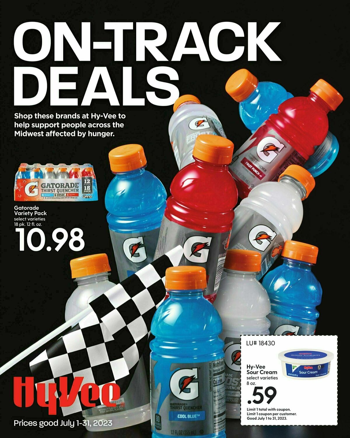 Hy-Vee July Coupon Book Weekly Ad from July 1