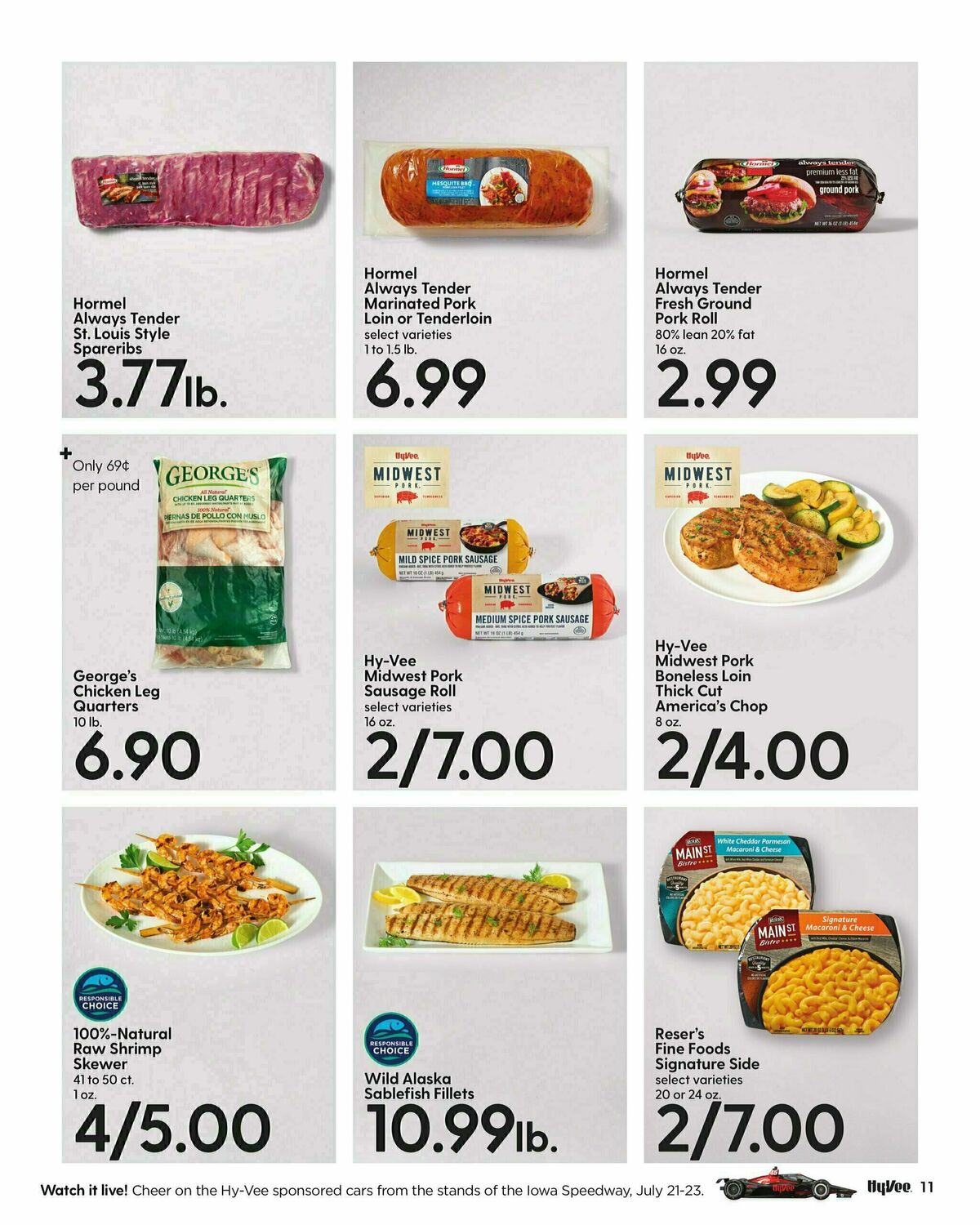 Hy-Vee July Coupon Book Weekly Ad from July 1