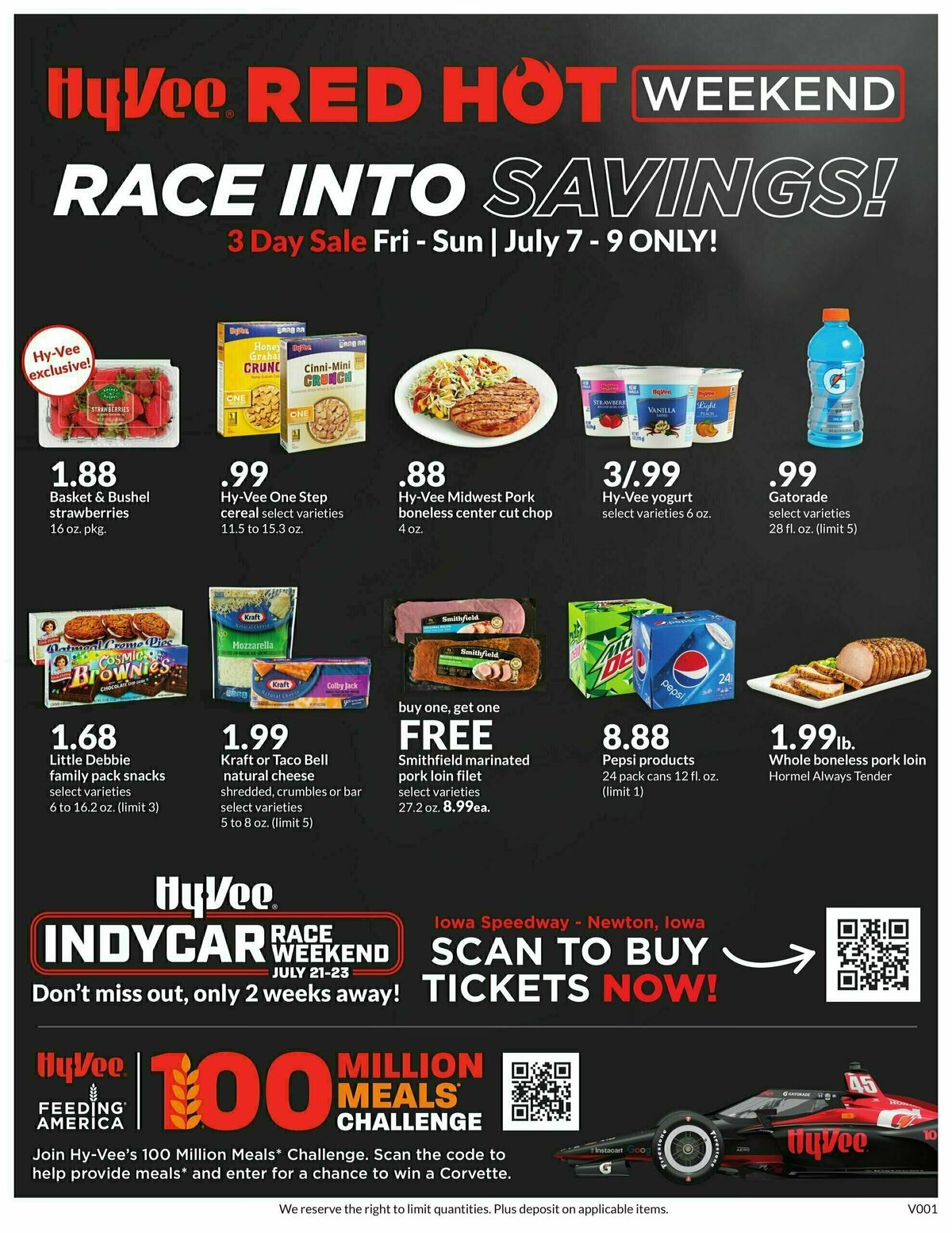 Hy-Vee Race Into Savings! Weekly Ad from July 7