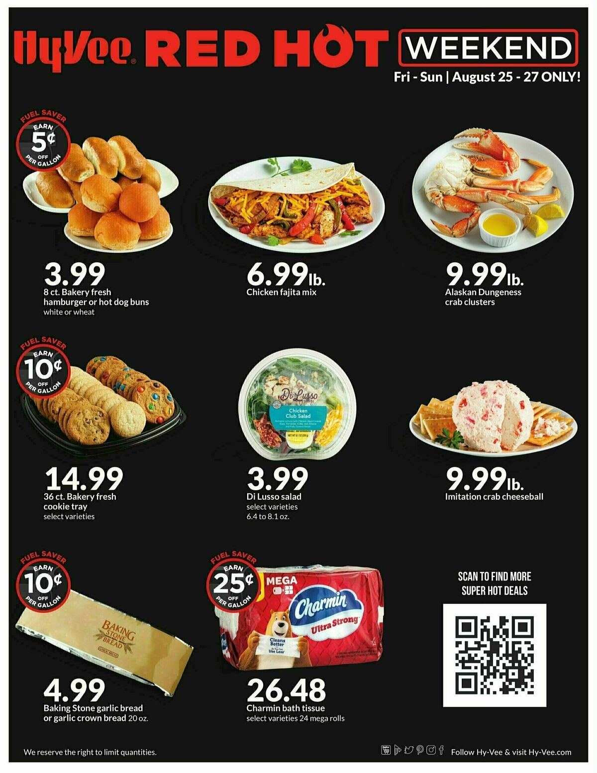 Hy-Vee Red Hot Weekend Weekly Ad from August 25