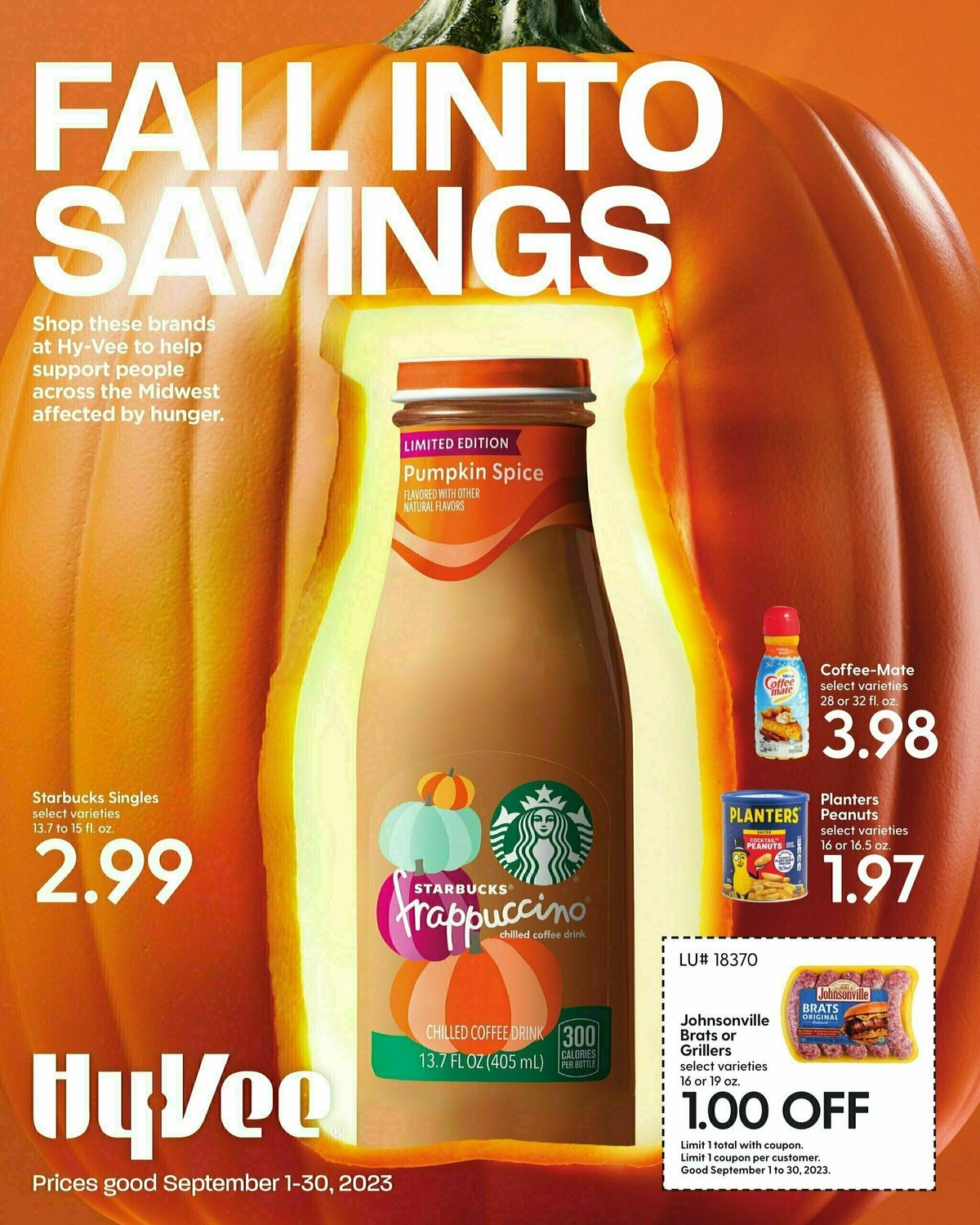 Hy-Vee September Monthly Coupon Book Weekly Ad from September 1