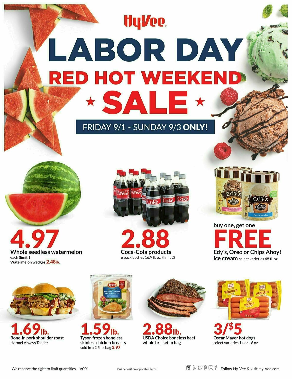 Hy-Vee Labor Day Weekend Sale Weekly Ad from September 1