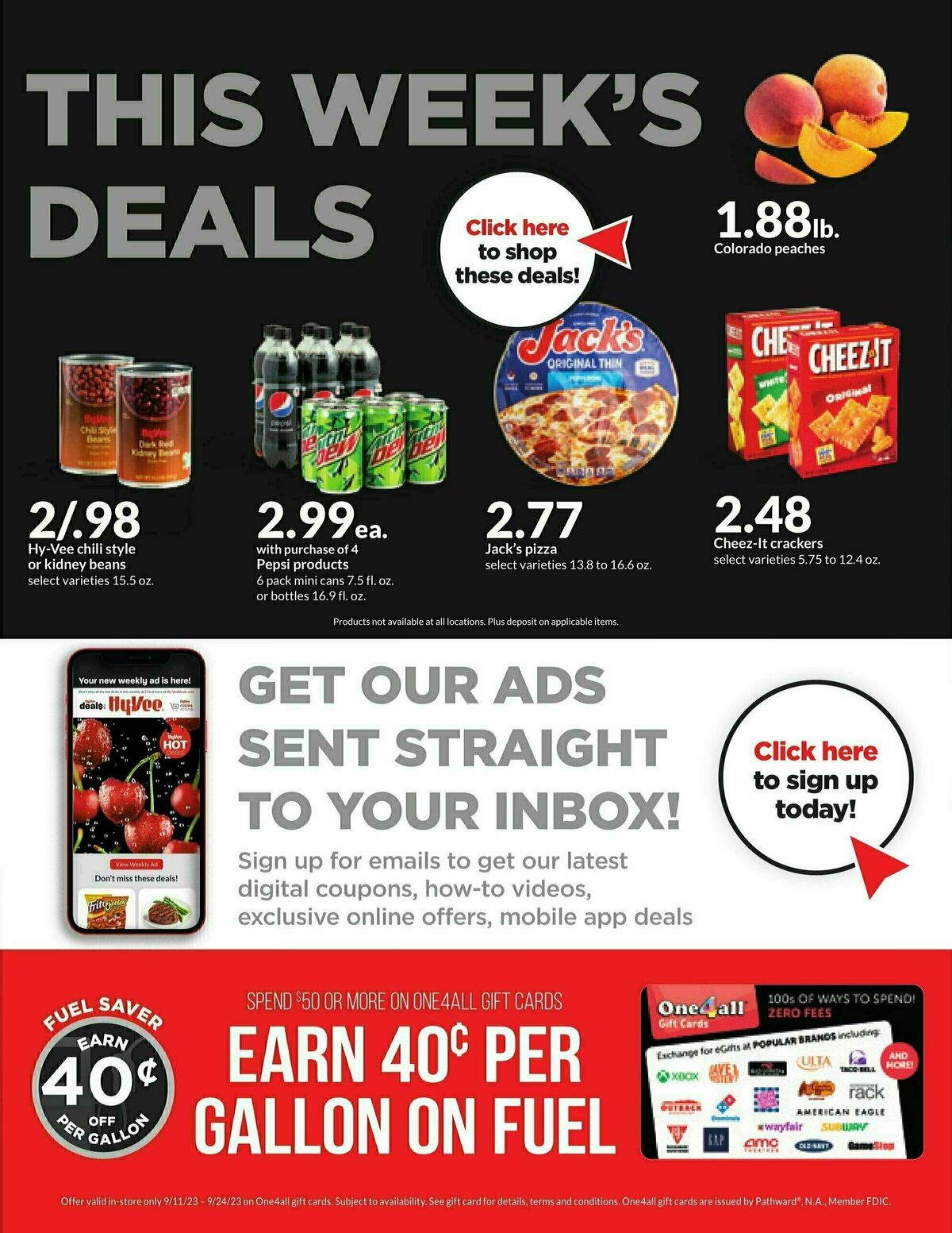 Hy-Vee Weekly Ad from September 18