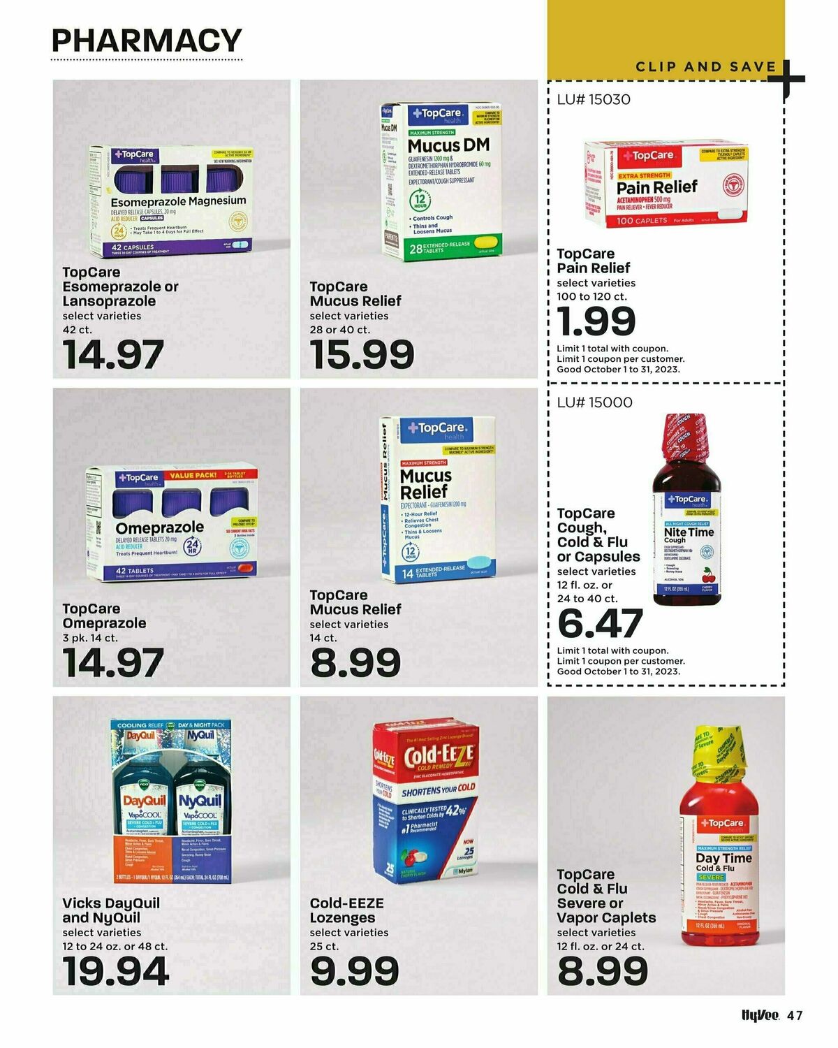 Hy-Vee October Coupon Book Weekly Ad from October 1