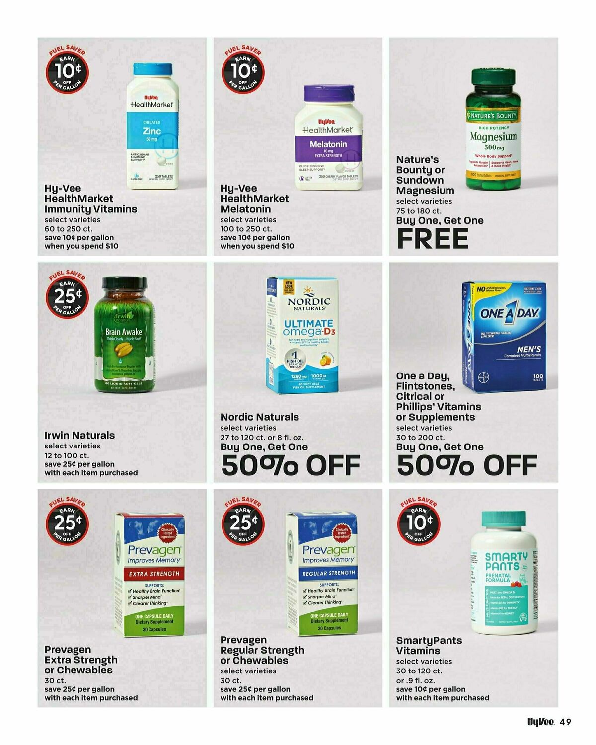 Hy-Vee October Coupon Book Weekly Ad from October 1