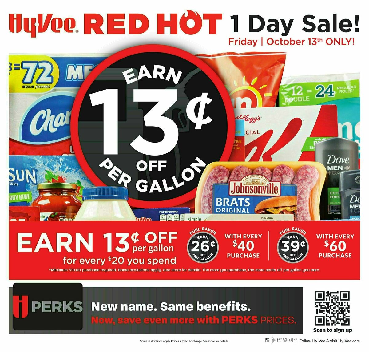 Hy-Vee One Day Sale Weekly Ad from October 13