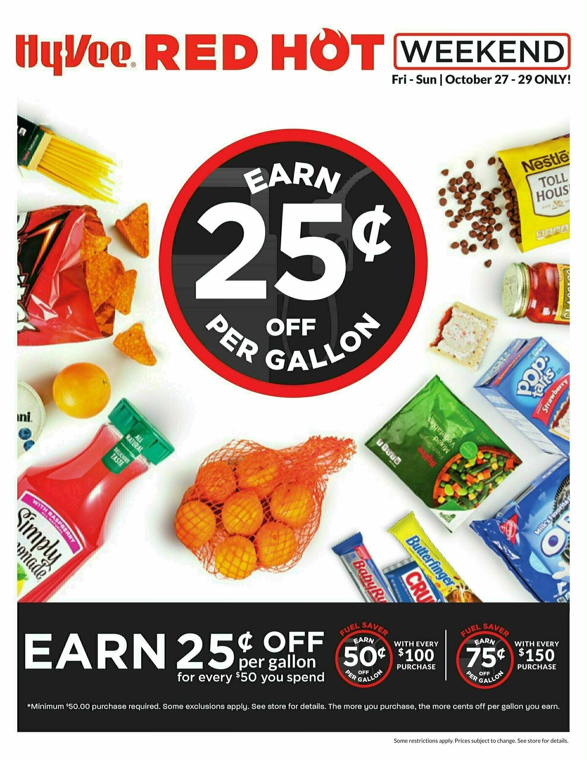 Hy-Vee Red Hot Weekend Weekly Ad from October 27