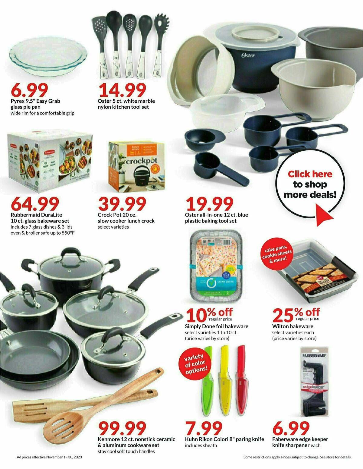 Hy-Vee November Monthly Book Weekly Ad from November 1