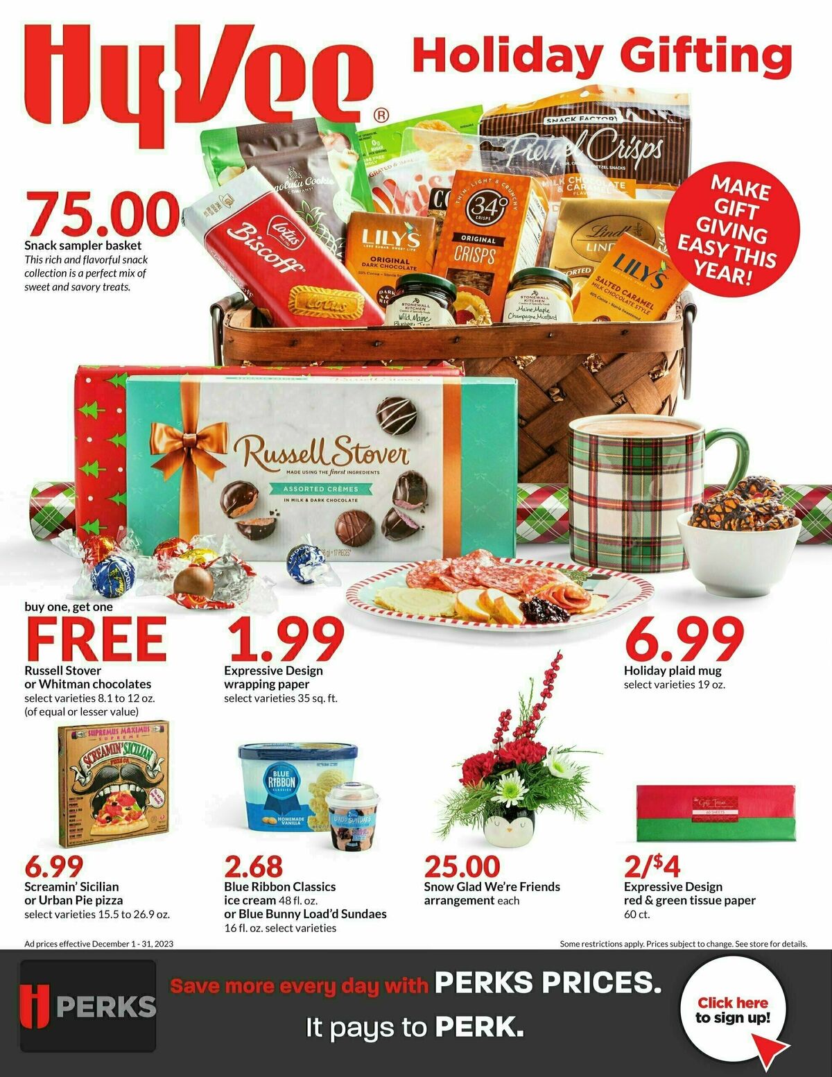 Hy-Vee December Monthly Digital Ad Weekly Ad from December 1