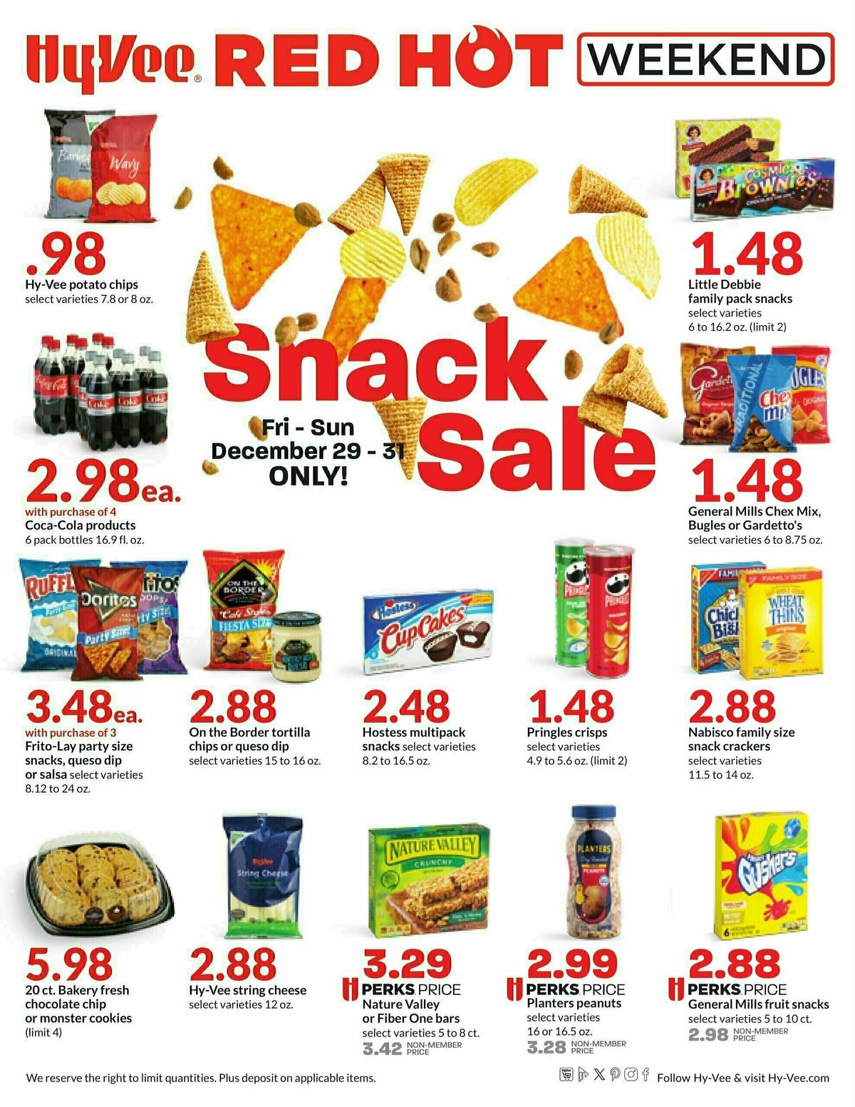 Hy-Vee Red Hot Weekend Weekly Ad from December 29