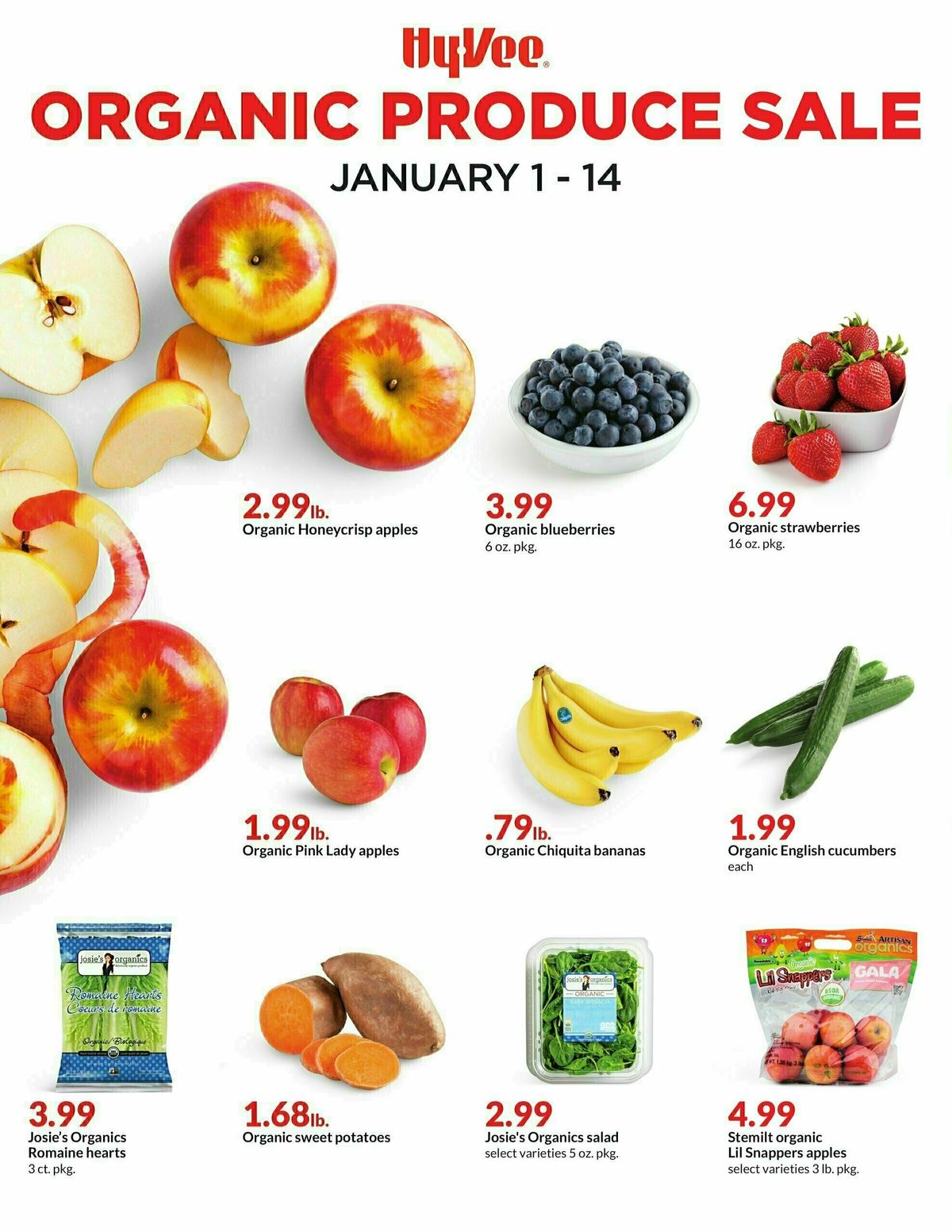 Hy-Vee Produce Sale Weekly Ad from January 1
