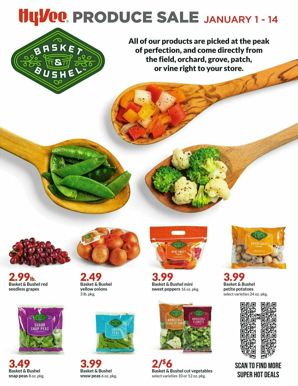 Hy-Vee Produce Sale Weekly Ad from January 1