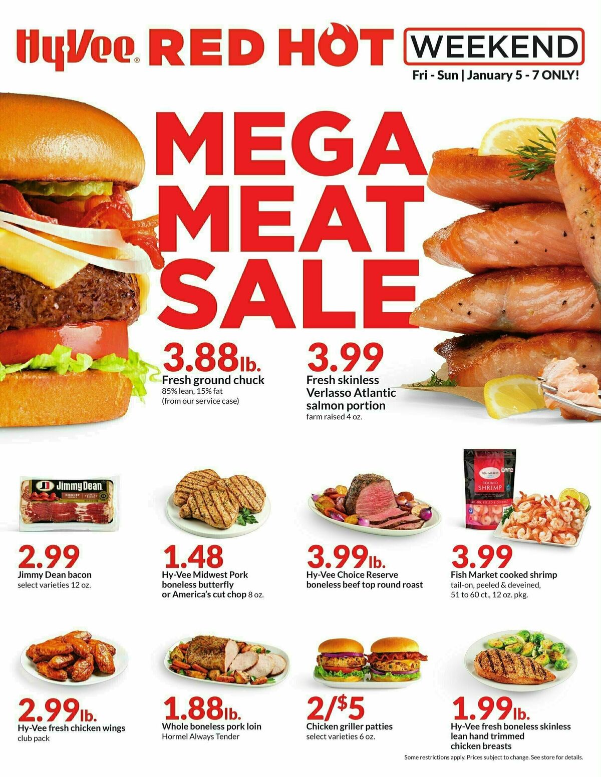 Hy-Vee Mega Meat Sale Weekly Ad from January 5