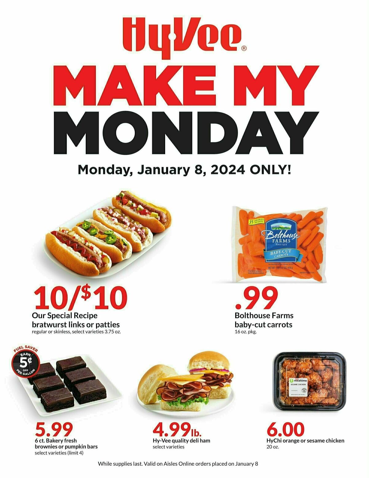 Hy-Vee Make My Monday Weekly Ad from January 8