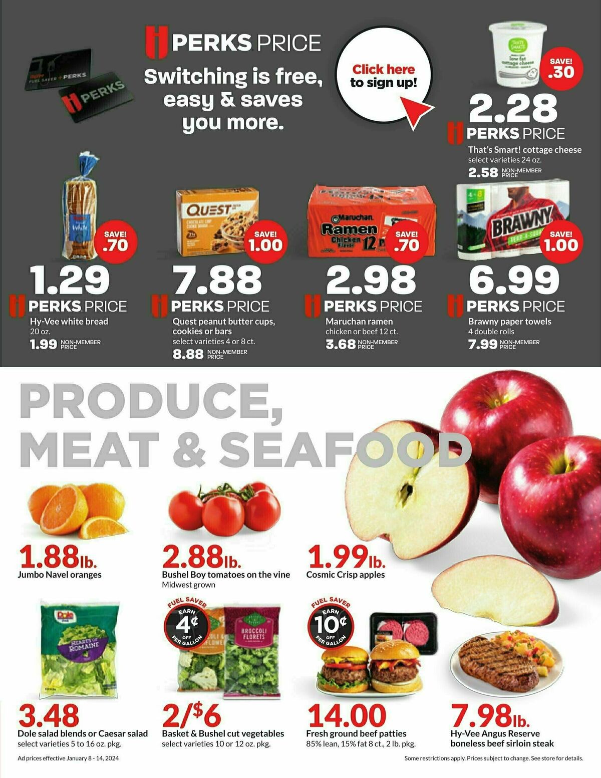 Hy-Vee Weekly Ad from January 8