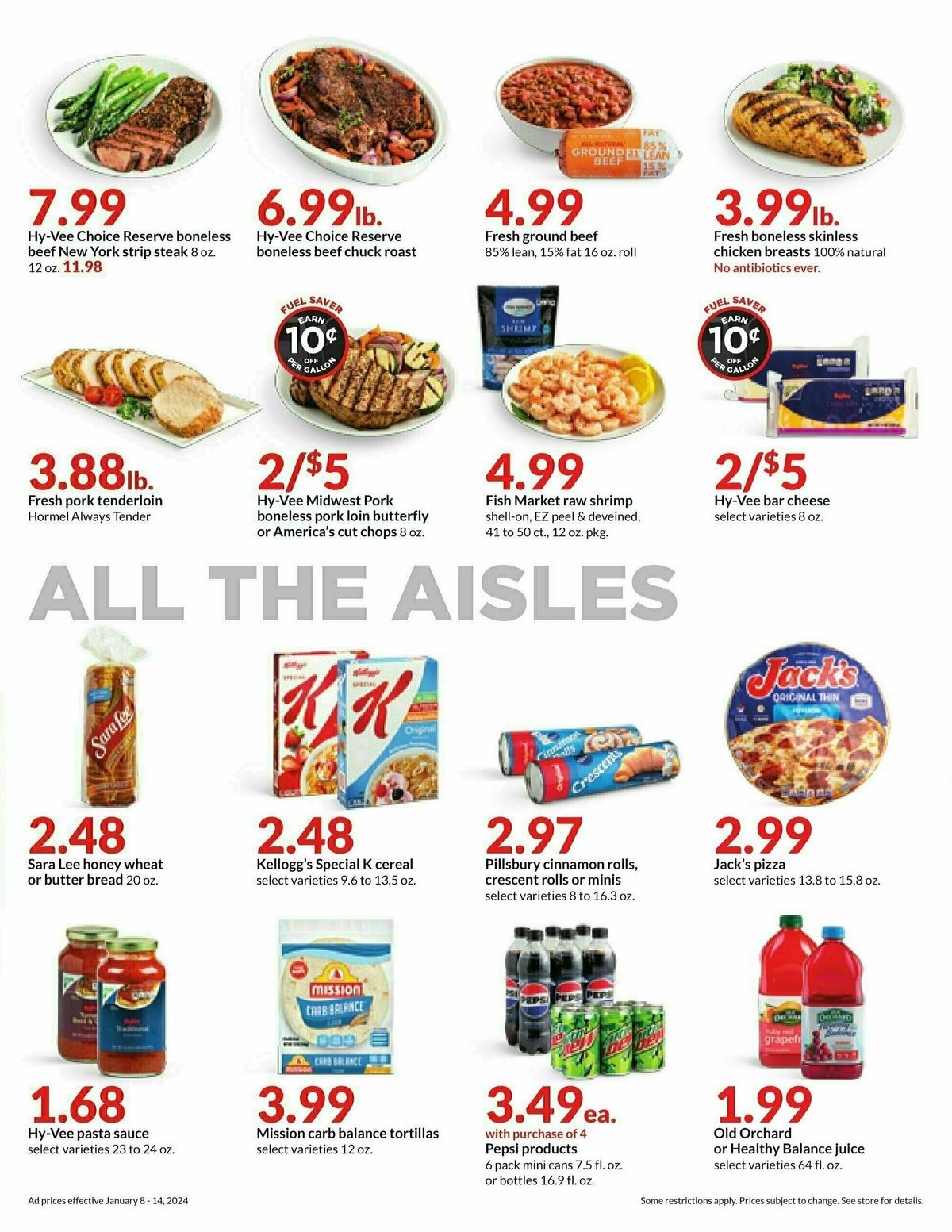 Hy-Vee Weekly Ad from January 8