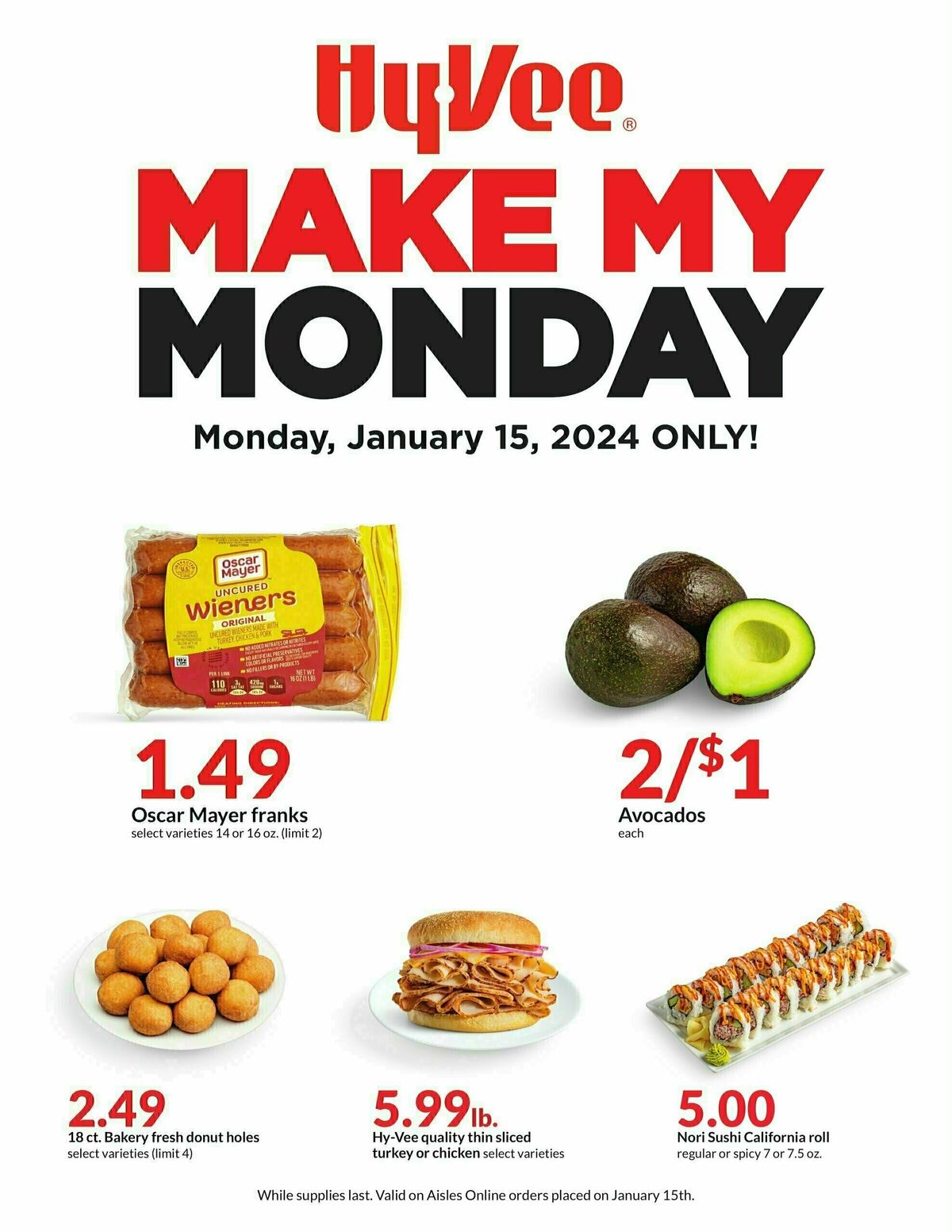 Hy-Vee 1 Day Sale Weekly Ad from January 15