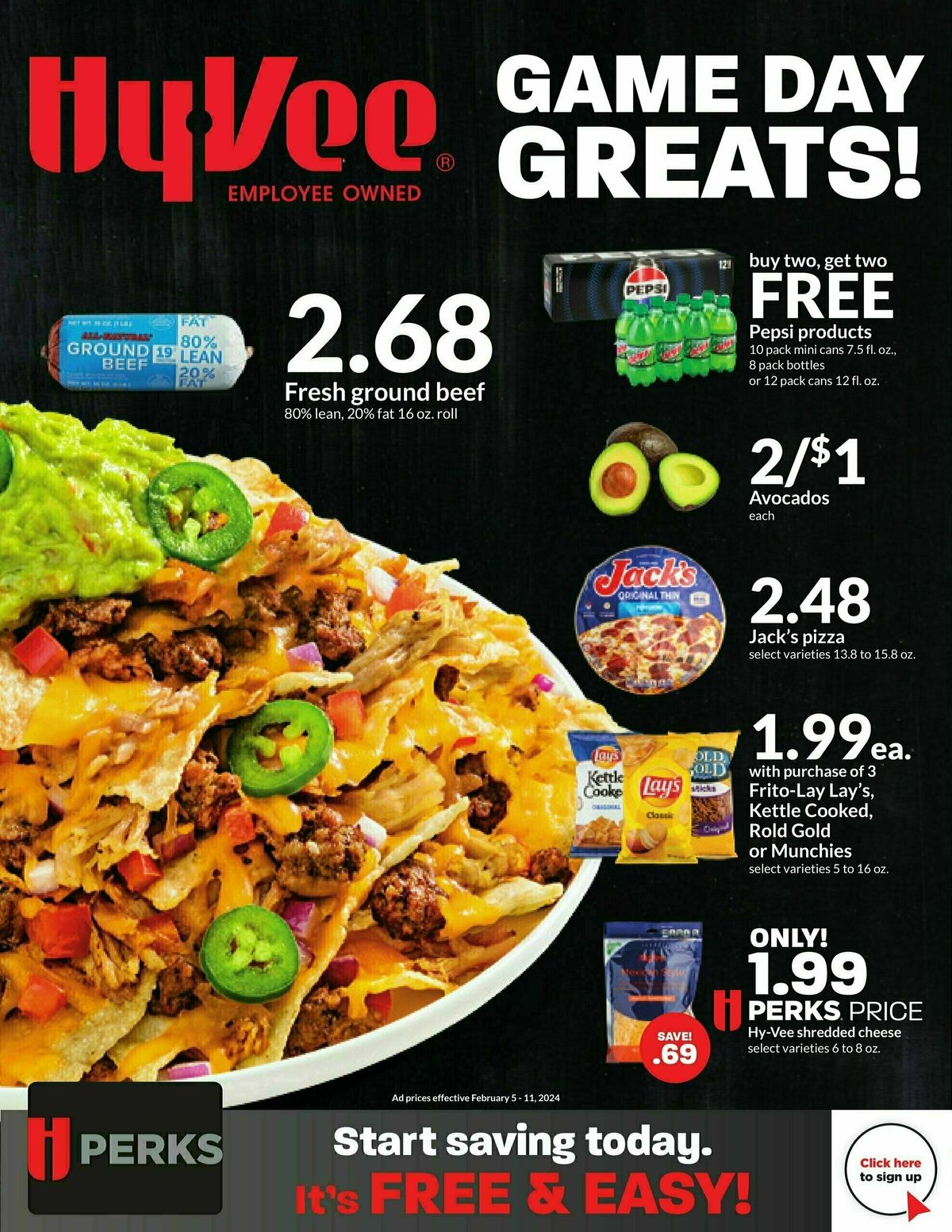 Hy-Vee Weekly Ad from February 1