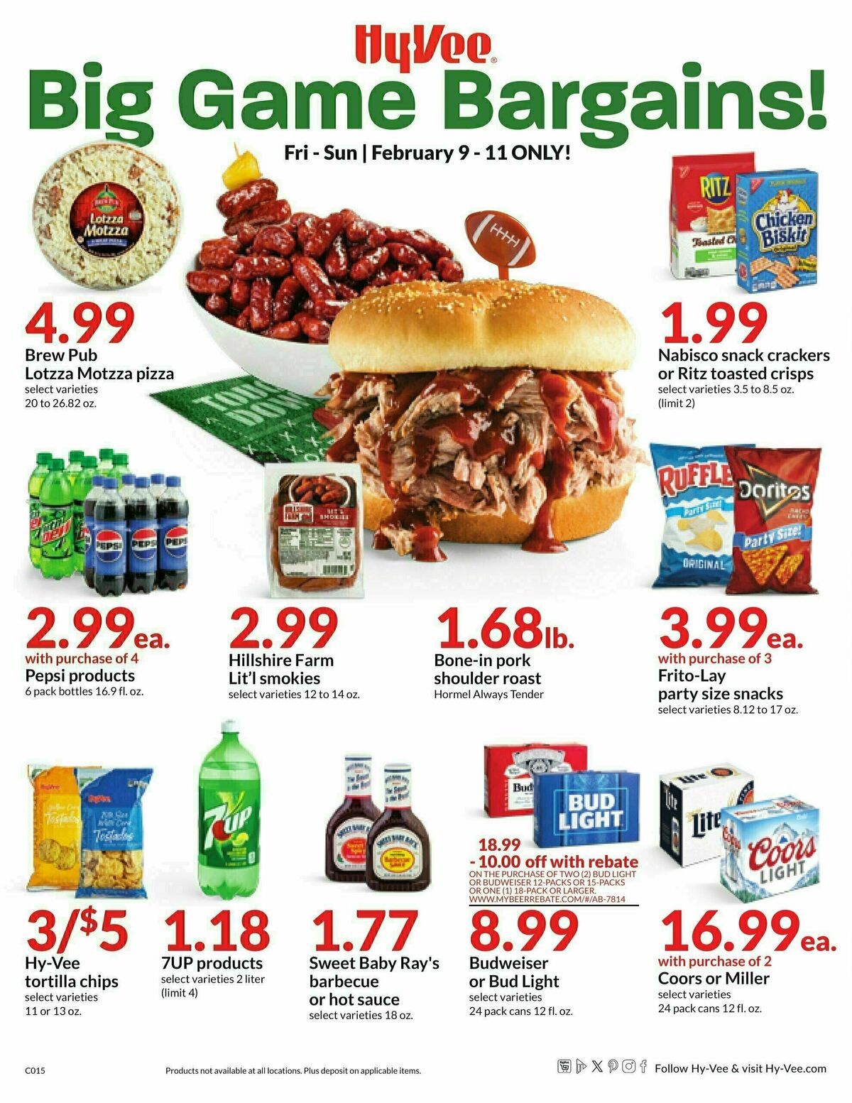 Hy-Vee Big Game Bargains! Weekly Ad from February 9