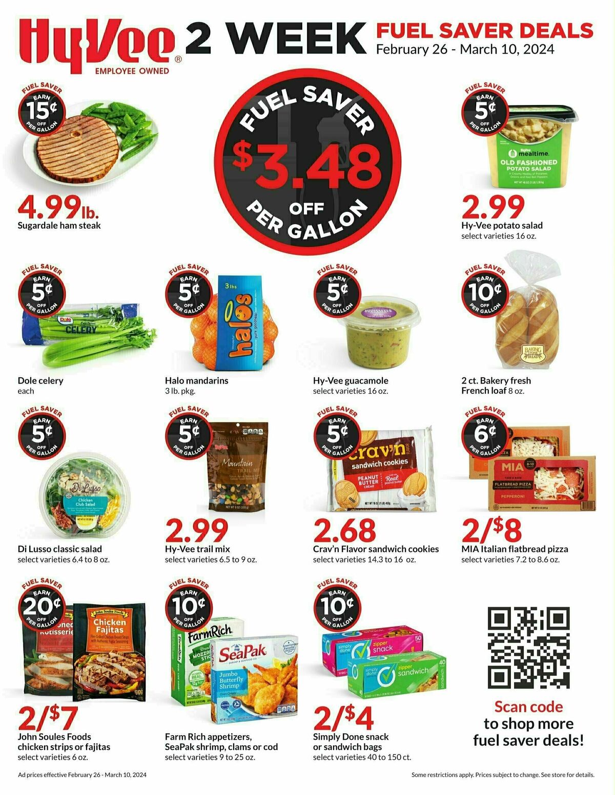 Hy-Vee 2 Week Fuel Saver Deals Weekly Ad from February 26