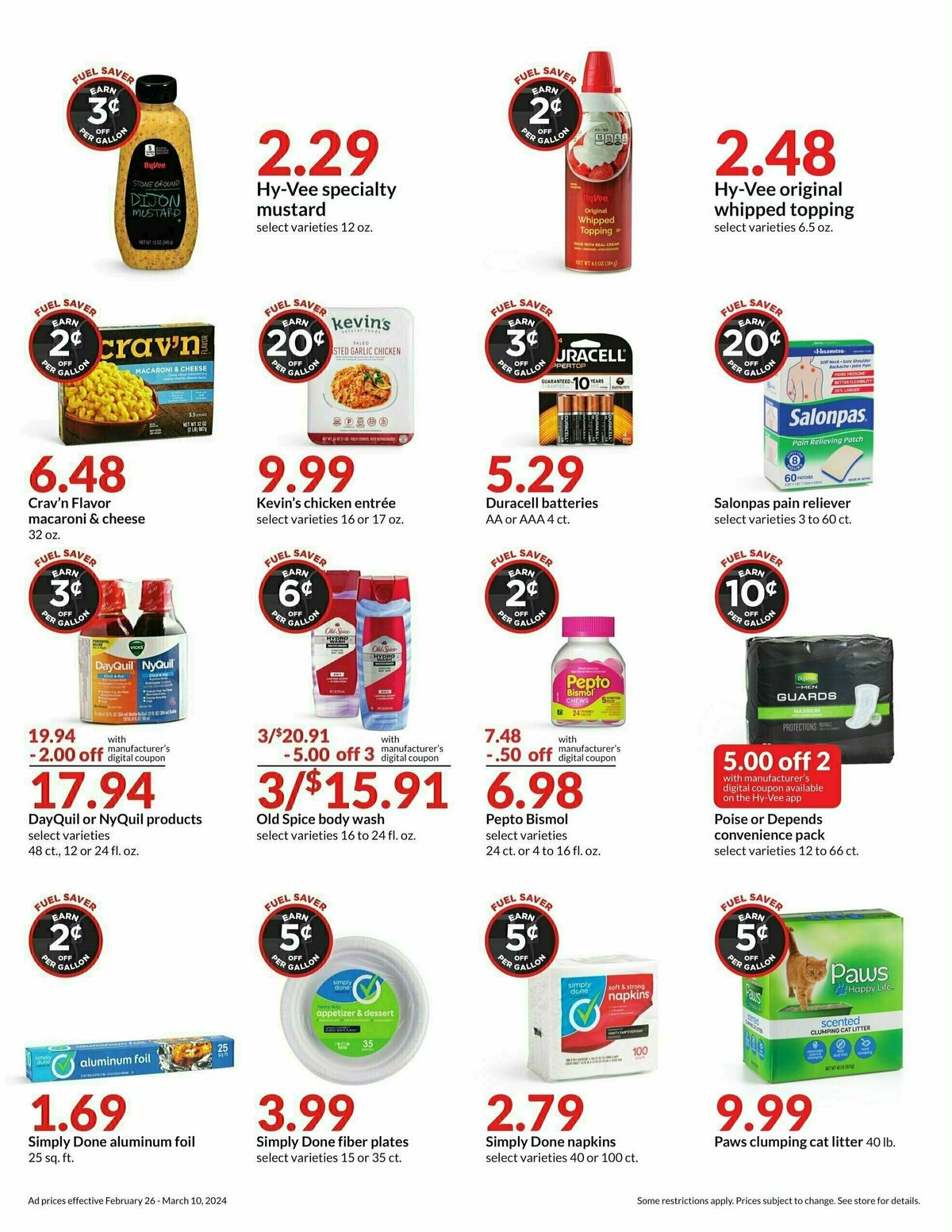 Hy-Vee 2 Week Fuel Saver Deals Weekly Ad from February 26