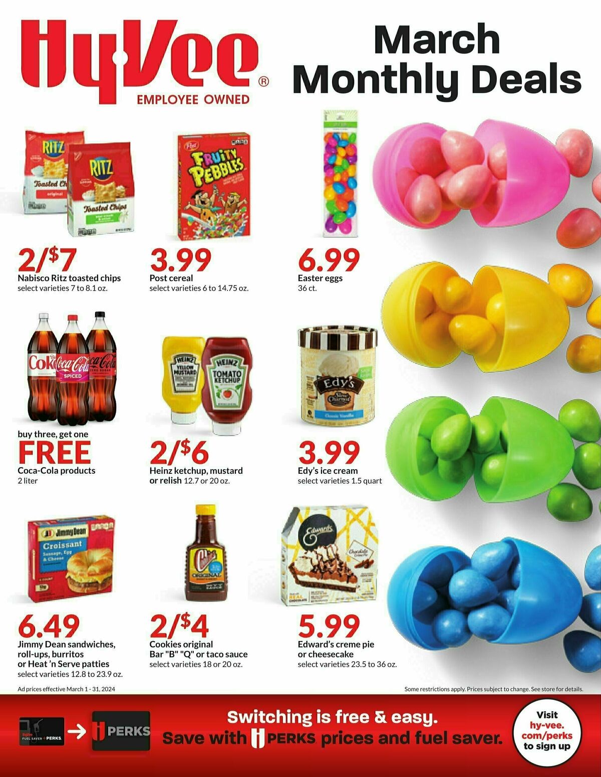 Hy-Vee March Monthly Deals Weekly Ad from March 1