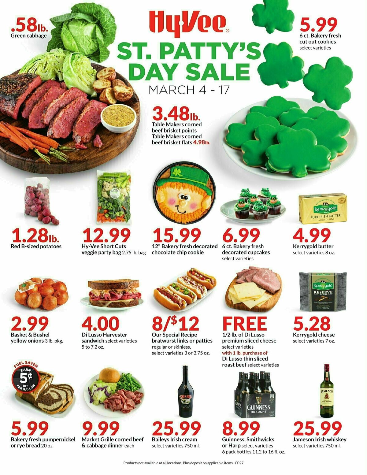 Hy-Vee St. Patty's Day Weekly Ad from March 4