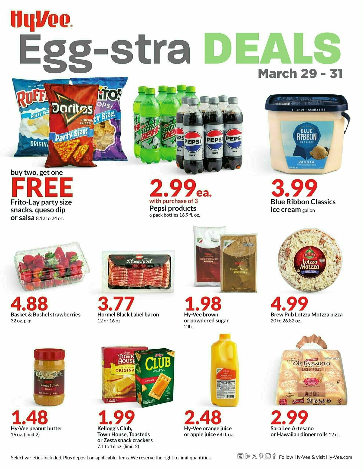 Hy-Vee Egg-stra Deals Weekly Ad from March 29