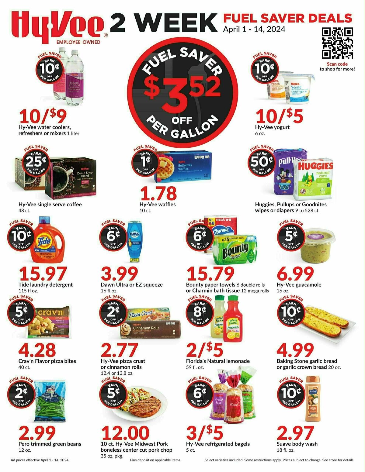 Hy-Vee 2 Week Fuel Saver Deals Weekly Ad from April 1