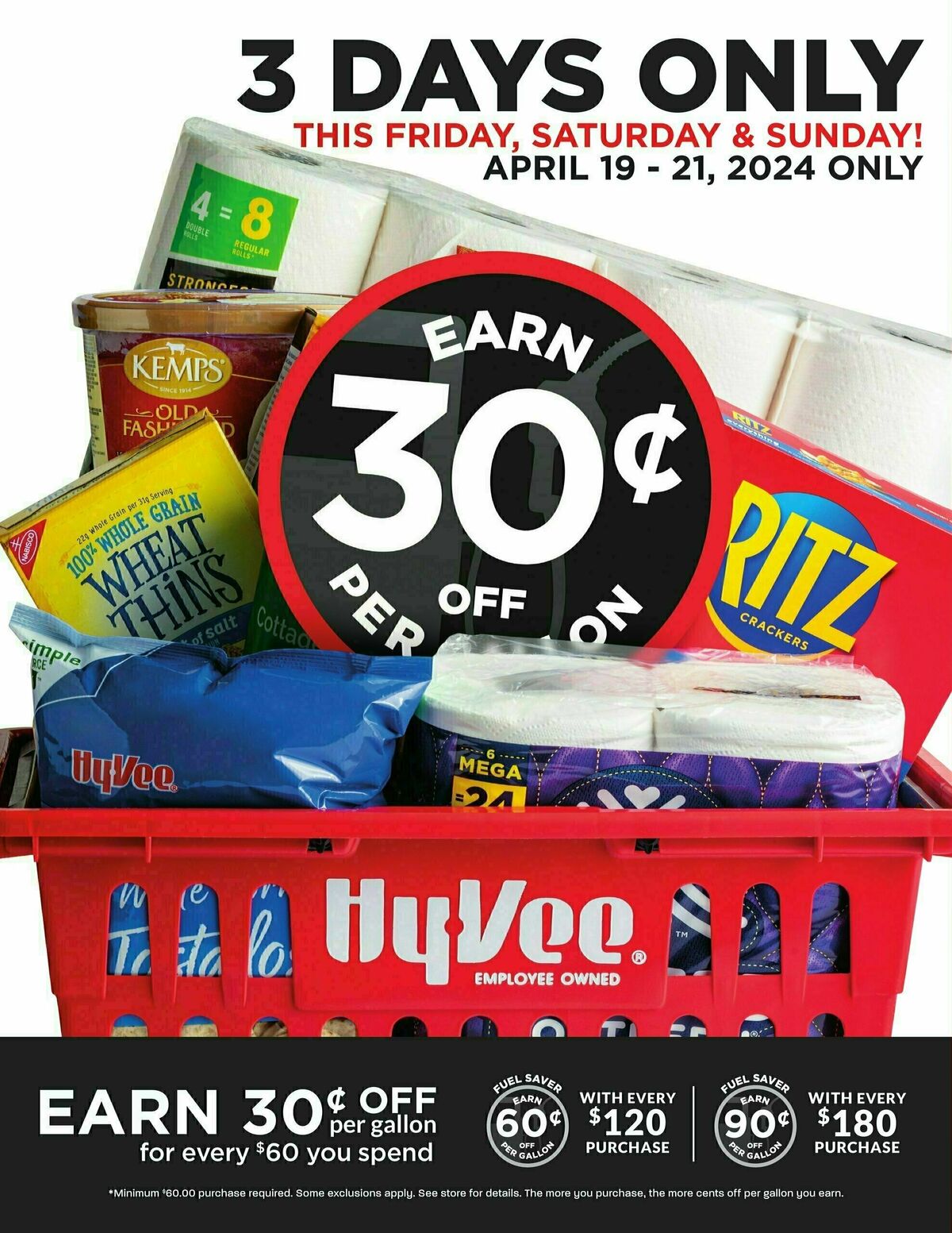 Hy-Vee 3 Days Only! Weekly Ad from April 19