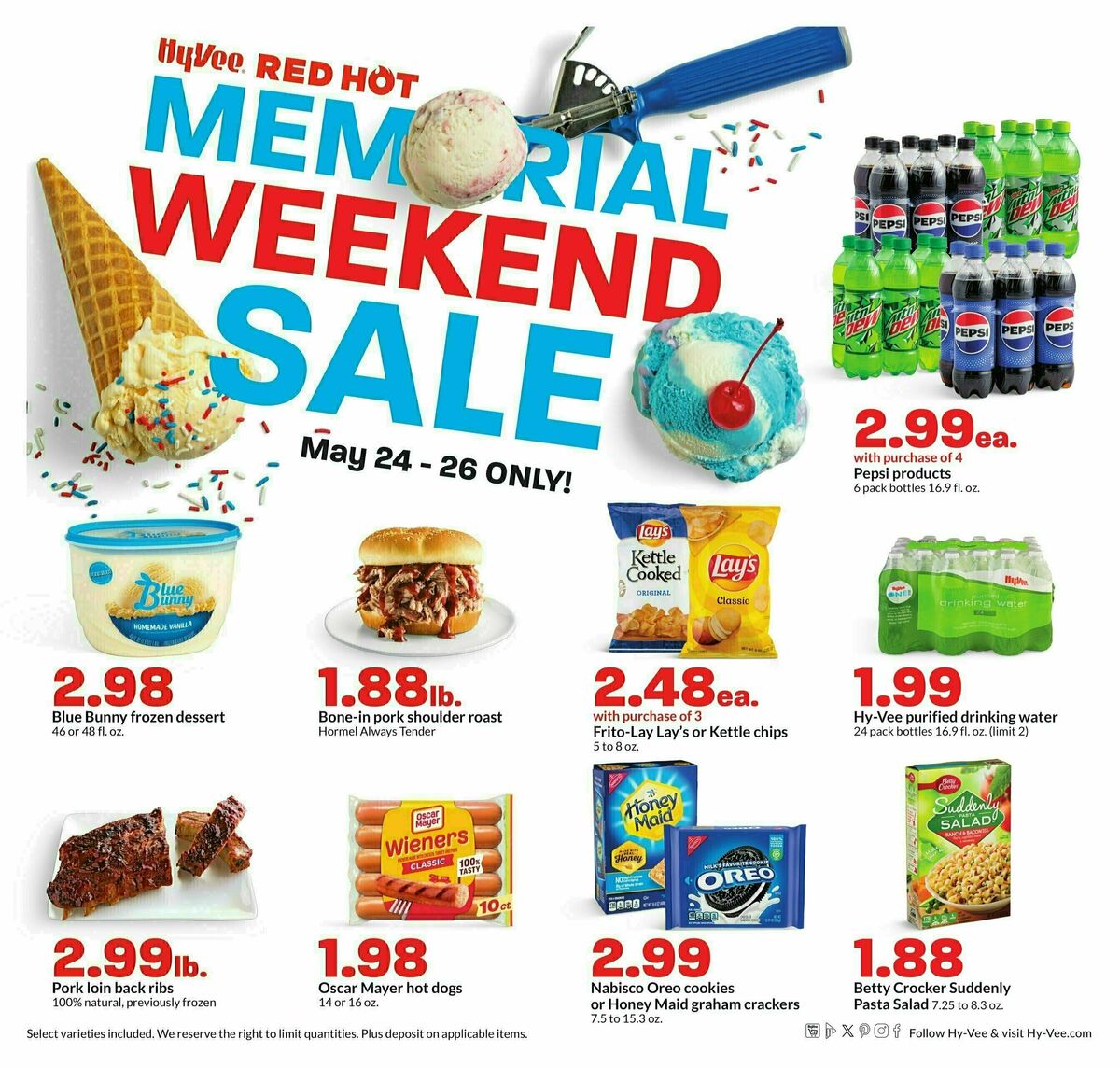 Hy-Vee Memorial Weekend Weekly Ad from May 24