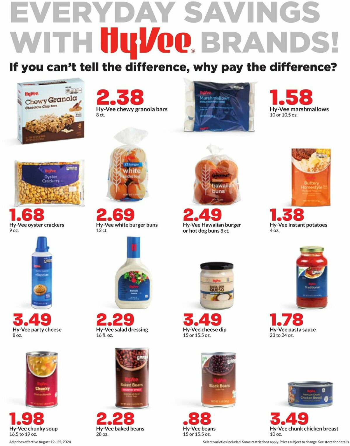 Hy-Vee Weekly Ad from August 19