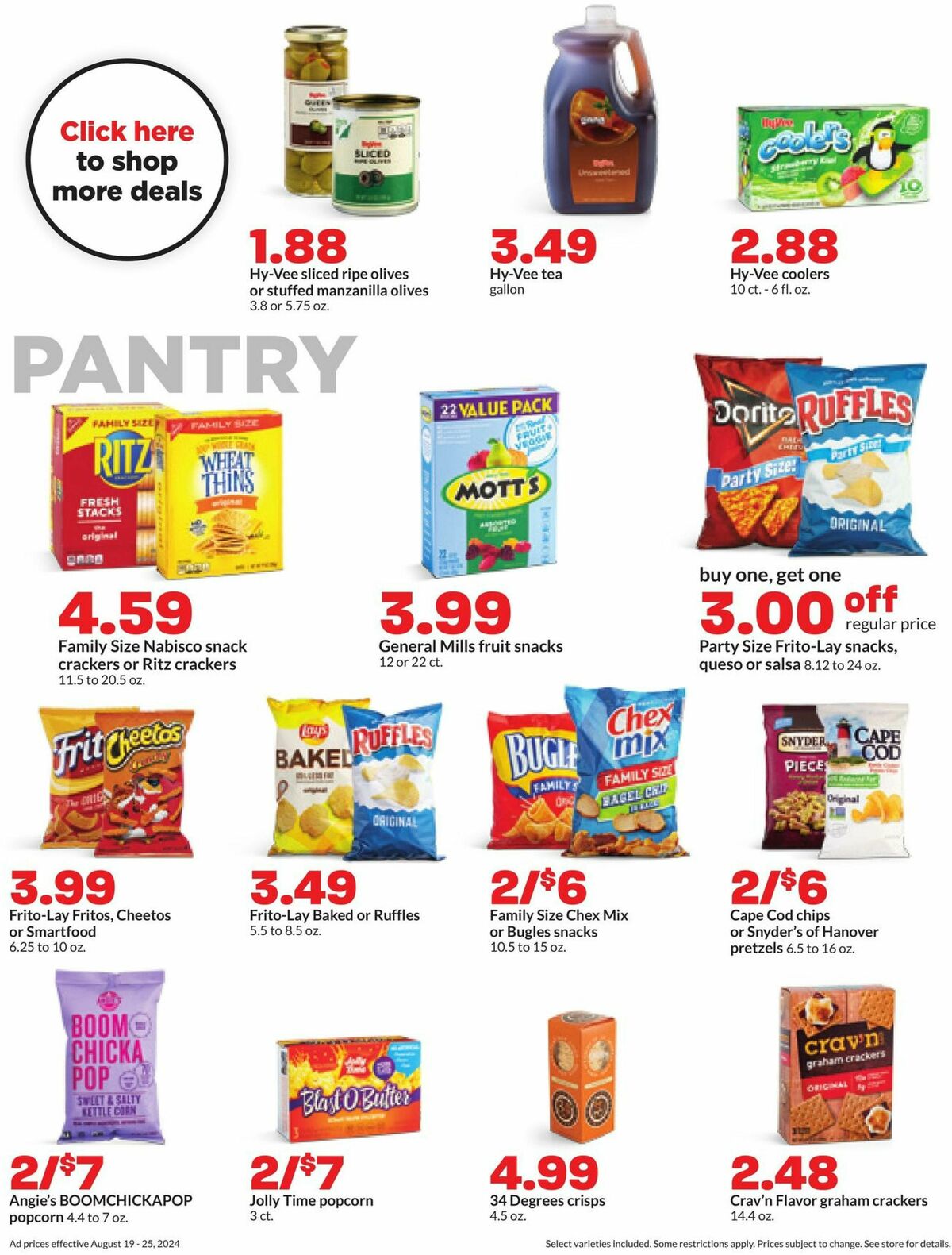 Hy-Vee Weekly Ad from August 19