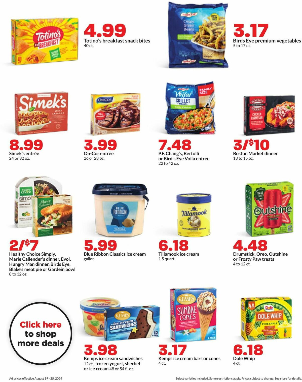 Hy-Vee Weekly Ad from August 19