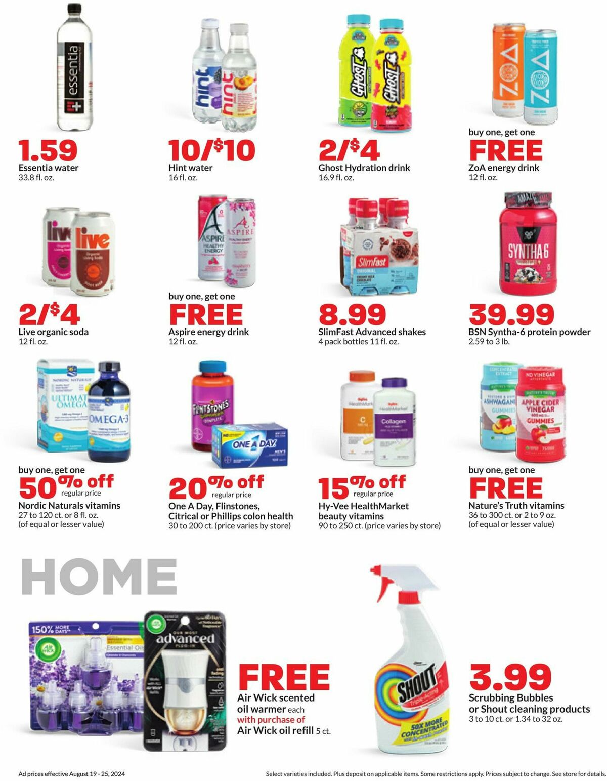 Hy-Vee Weekly Ad from August 19