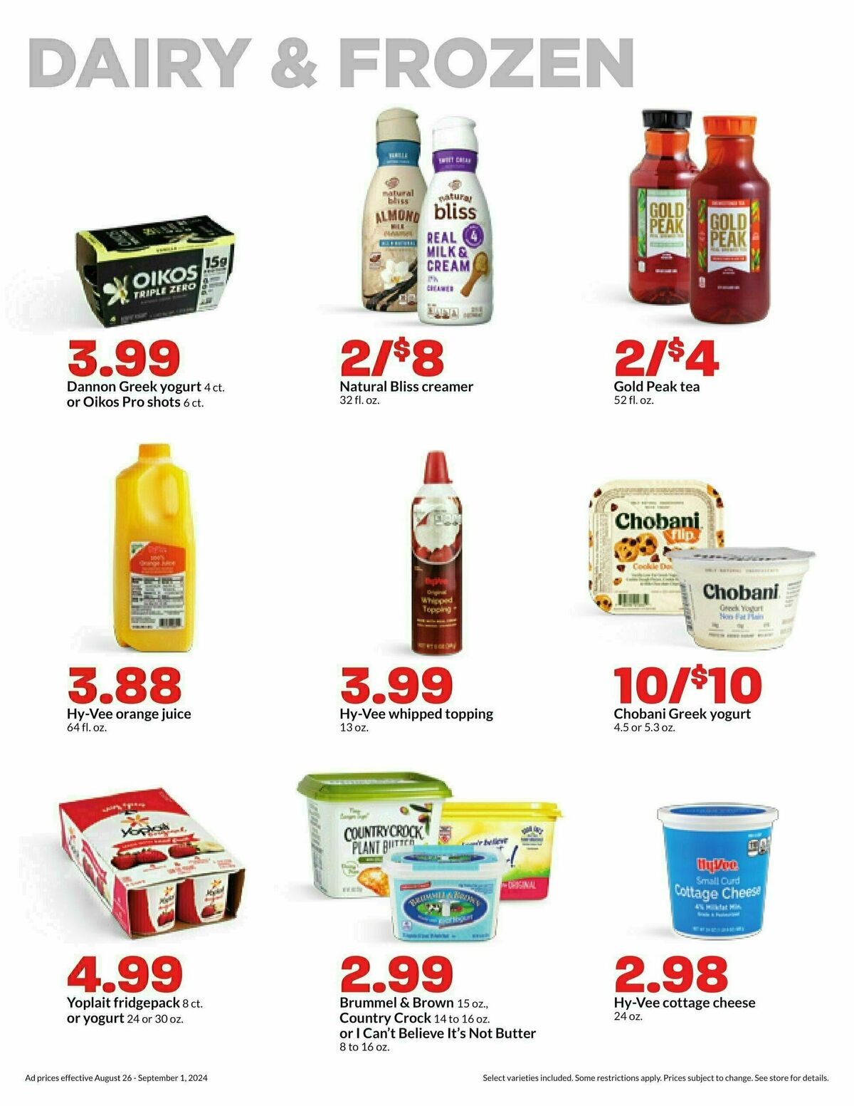 Hy-Vee Weekly Ad from August 26