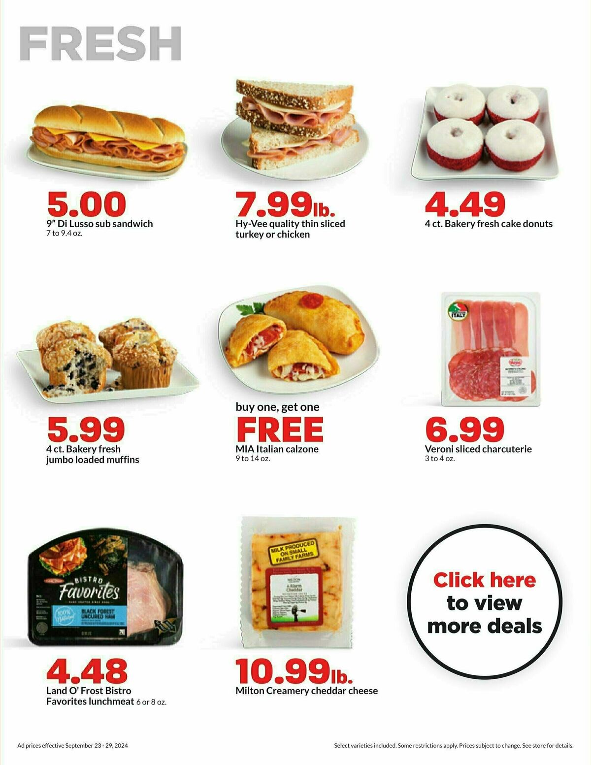 Hy-Vee Weekly Ad from September 23