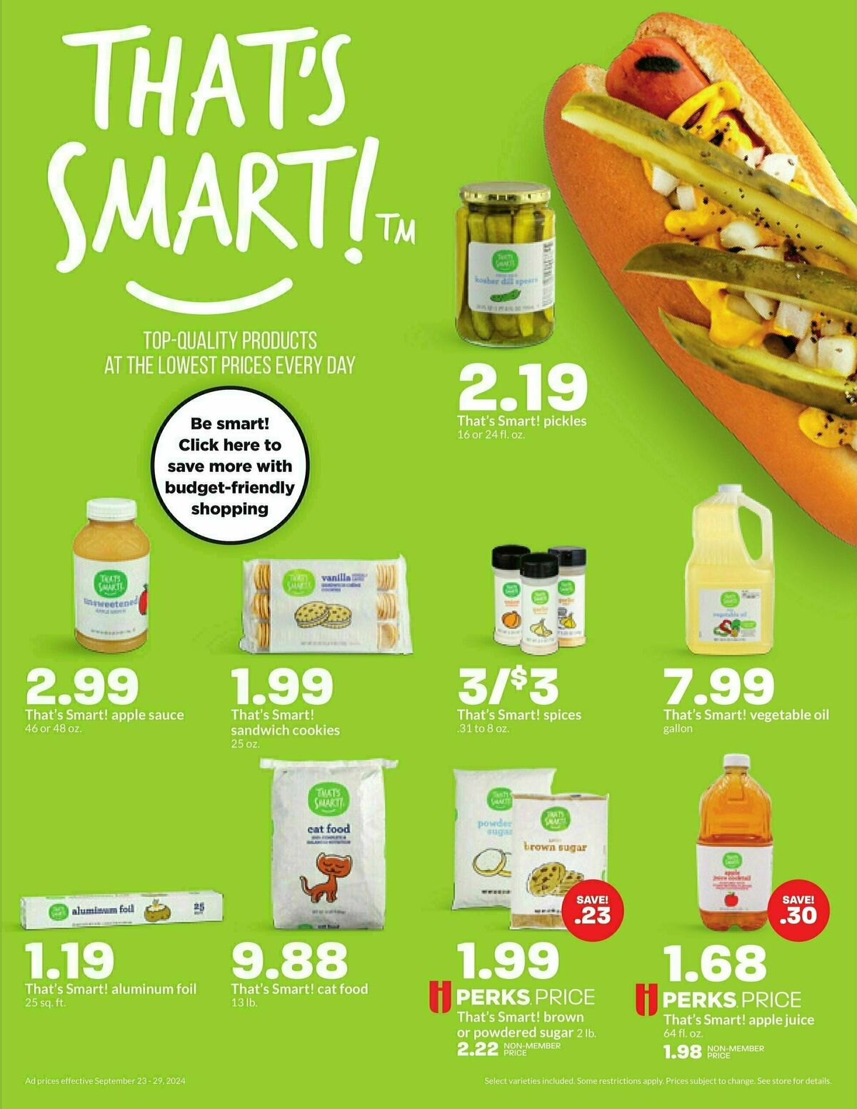 Hy-Vee Weekly Ad from September 23