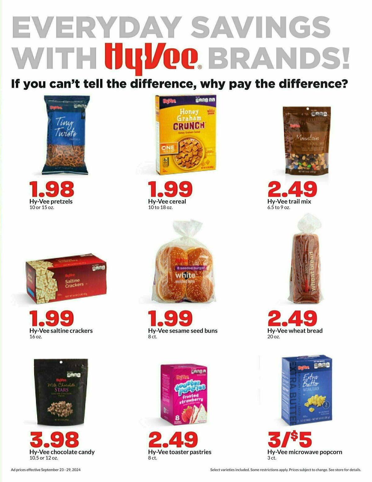 Hy-Vee Weekly Ad from September 23