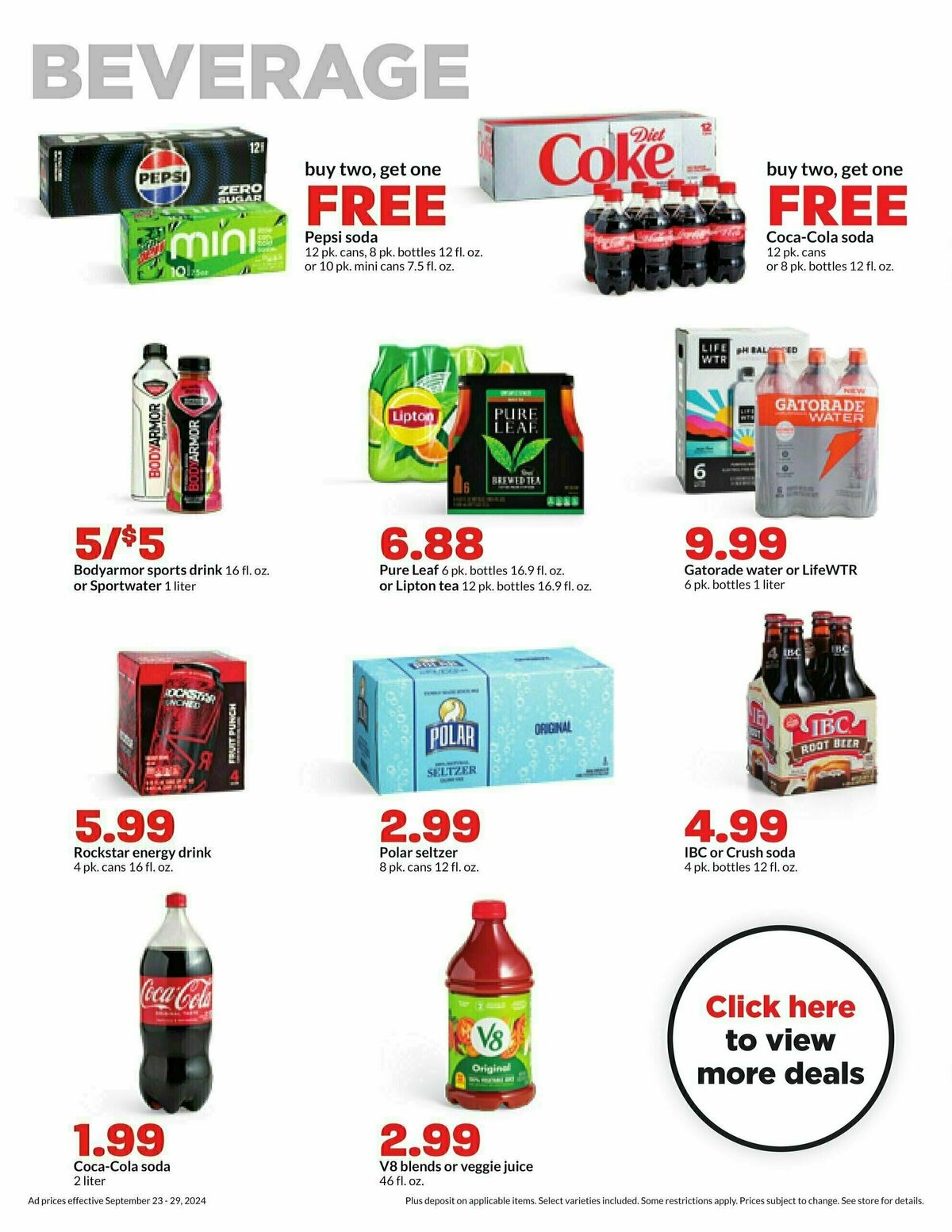 Hy-Vee Weekly Ad from September 23