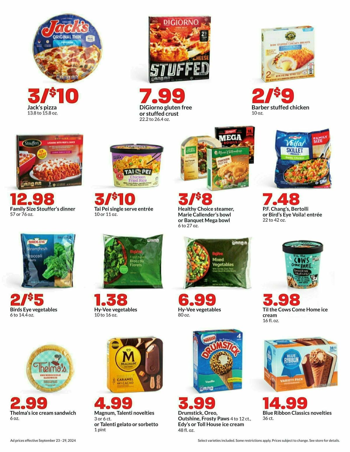 Hy-Vee Weekly Ad from September 23