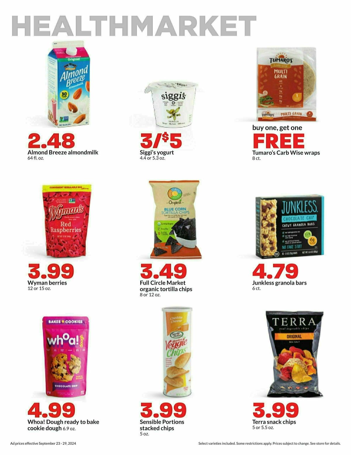 Hy-Vee Weekly Ad from September 23
