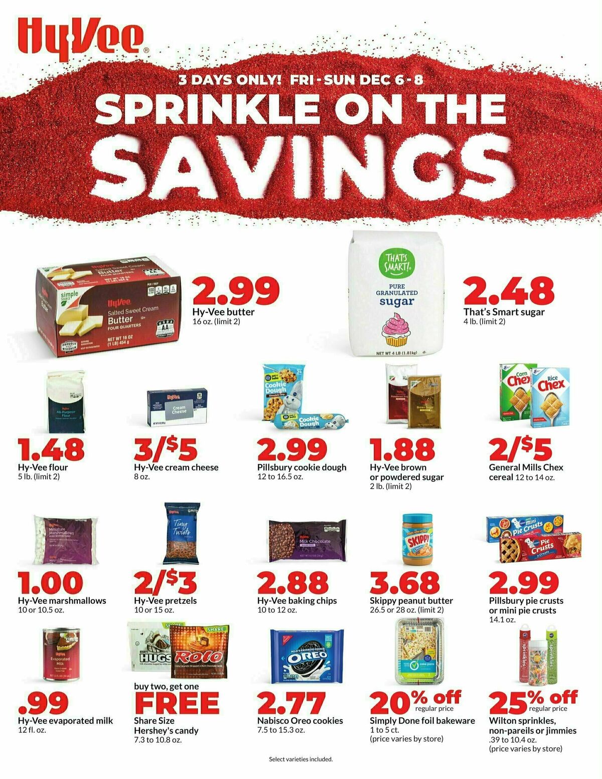Hy-Vee SPRINKLE ON THE SAVINGS Weekly Ad from December 6